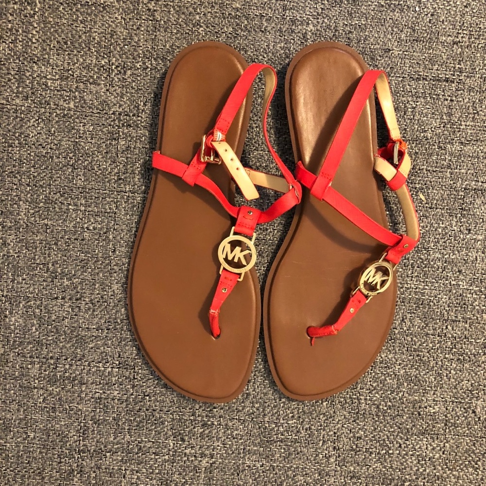 Michael Kors Orange Sandals